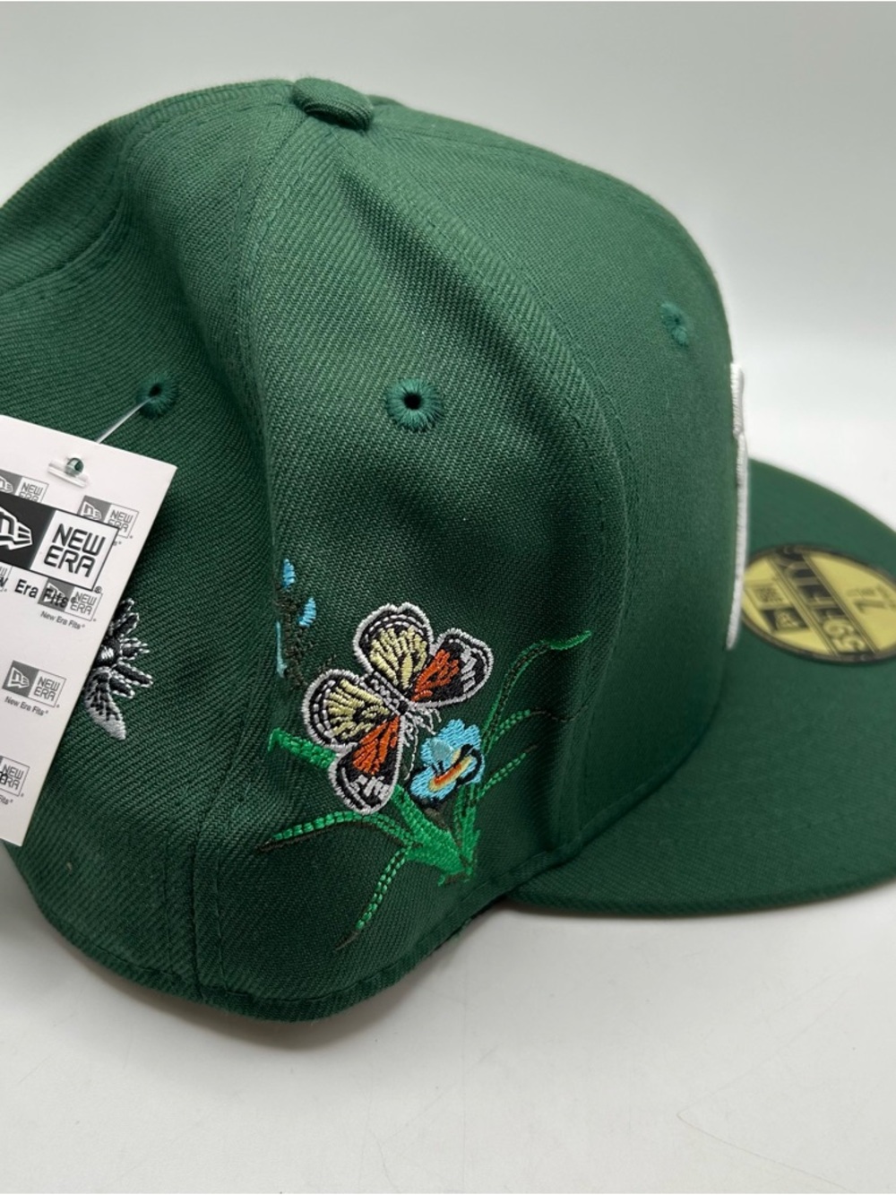 NEW ERA 59FIFTY X Felt Oakland A’s Fitted Hat Wool USA 7 1/8 Embroidered NWT - Picture 4 of 7